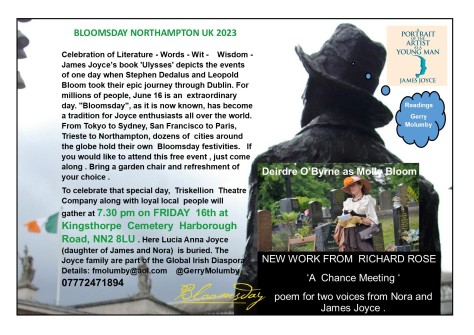 2023 Bloomsday Northampton UK
